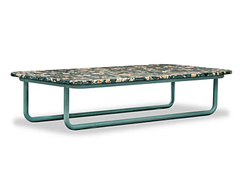 Rectangular coffee table in Palladian stone by BAXTER Arizona factory BAXTER from Italy
