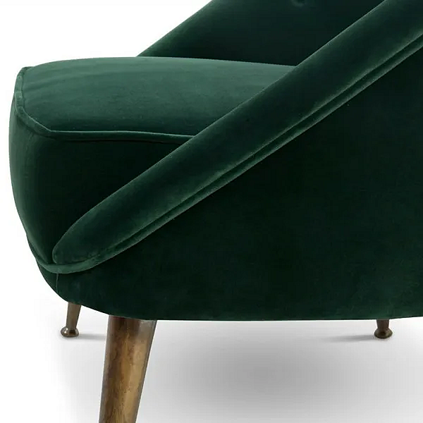 Upholstered Velvet Armchair BRABBU Malay Collection factory BRABBU from Italy. Foto №4