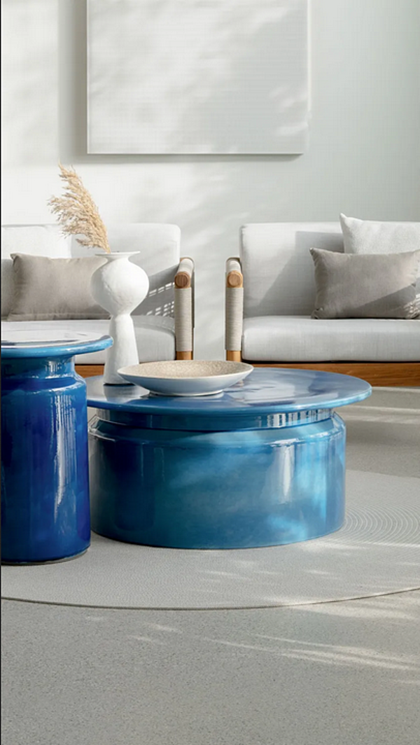 Round ceramic side table Atmosphera Panarea PA.SR1 factory ATMOSPHERA from Italy. Foto №2