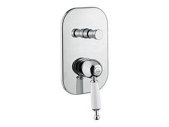 Recessed Steel Shower Mixer with Diverter Gaia Mobili Canterbury factory GAIA from Italy