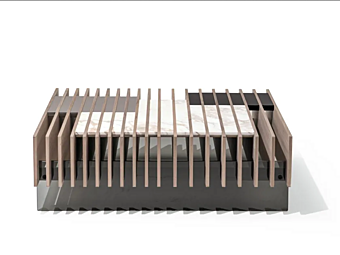Square Ash Coffee Table Fit GIORGETTI 90210 factory GIORGETTI from Italy