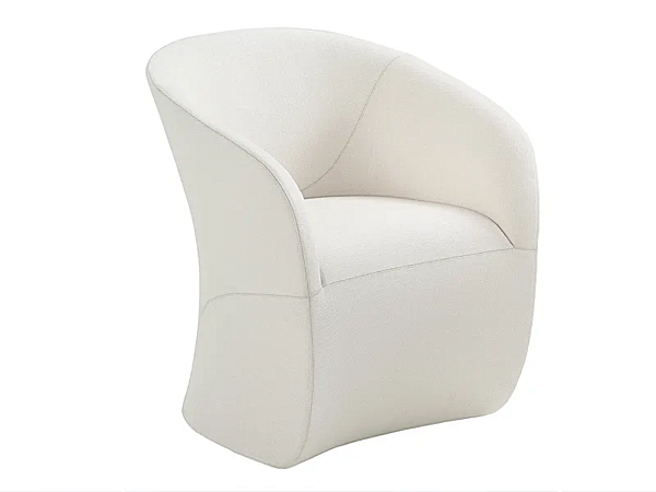 Upholstered easy chair with armrests Calla ZANOTTA factory ZANOTTA from Italy. Foto №1