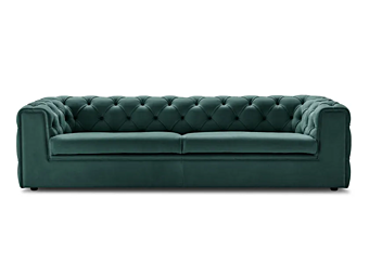 Tufted leather sofa I 4 Mariani Tudor