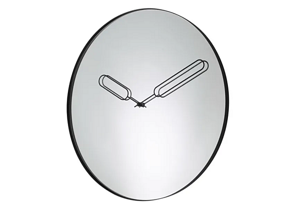 Wall mounted mirrored glass clock LIGNE ROSET 11230580 factory LIGNE ROSET from Italy. Foto №1