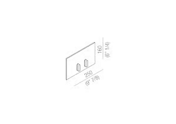 Anodized Aluminium Flush Plate AGAPE Sen factory Agape from Italy. Foto №2
