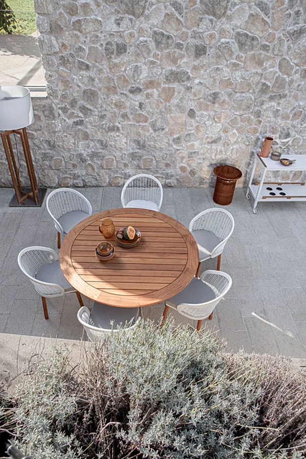 Round Teak Garden Table Atmosphera Desert DE.TT. factory ATMOSPHERA from Italy. Foto №5