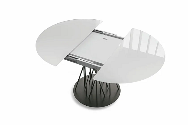 Extending round glass table bamboo SEDIT factory SEDIT from Italy. Foto №3