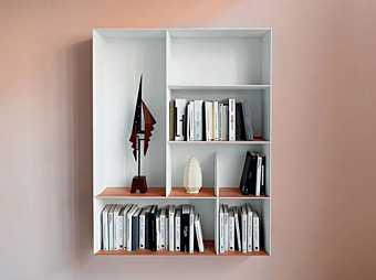 Floating multi-layer wood bookcase Molteni & C D 357 2 Floating multi-layer wood bookcase Molteni & C D 357 2 factory Molteni & C.(+VITRA) from Italy
