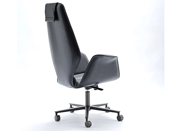 Swivel height adjustable leather executive chair Fosca big tall FASEM FOSCA BIG TALL ABW factory FASEM from Italy. Foto №4