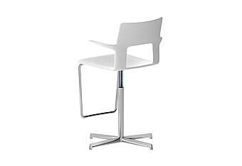 Bar stool DESALTO Kobe - swivelling barstool with adjustable height
