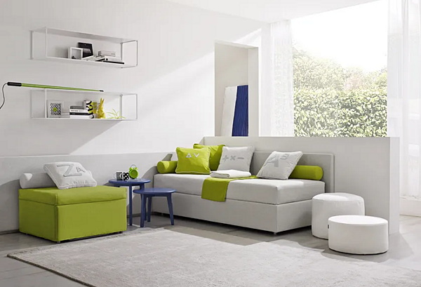 Two-Seater Fabric Sofa Bed Brio Duomo Design factory Duomo Design from Italy. Foto №9