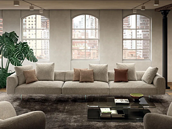 Sectional fabric sofa with soft back LAGO Air Soft 2690 2690 factory LAGO from Italy