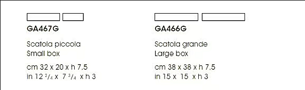 Leather storage box GIORGETTI GA467G, GA466G factory GIORGETTI from Italy. Foto №7