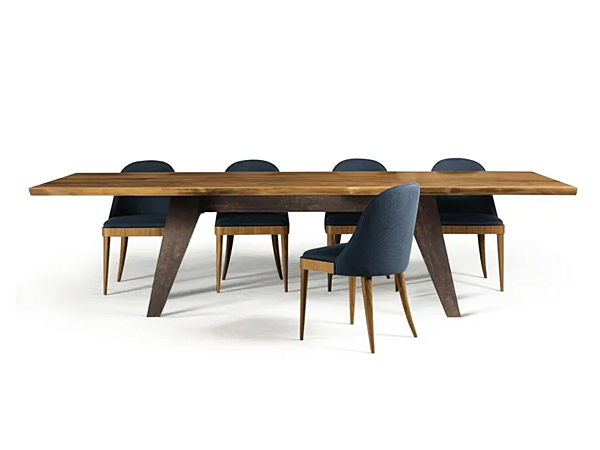 Rectangular walnut table Misura B 185 DALE factory DALE from Italy. Foto №2