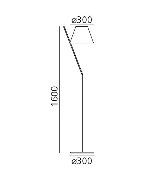 LED Floor Lamp Polycarbonate La Petite Artemide 1753020A, 1753030A factory Artemide from Italy. Foto №7