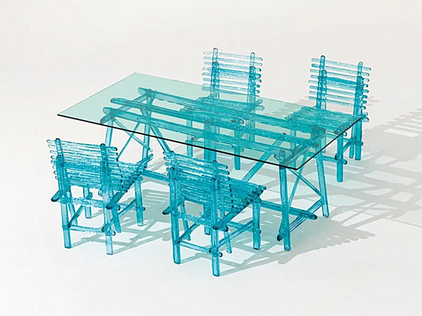 Polycarbonate outdoor chair A Mare Edra AMR010 factory EDRA from Italy. Foto №11