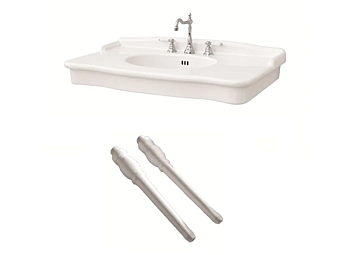 Rectangular ceramic washbasin Capri Gaia Mobili factory GAIA from Italy