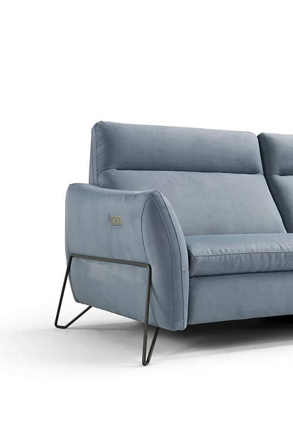 Electric Recliner 2 Seater Fabric Sofa Gaia Egoitaliano factory Egoitaliano from Italy. Foto №3