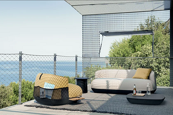 Sunbrella garden armchair with armrests Kristalia Brioni outdoor factory Kristalia from Italy. Foto №19