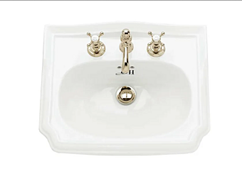 Inset porcelain washbasin Balasani Gentry Home