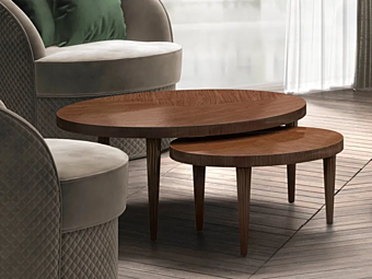 Round wooden coffee table CASA +39 Giglio C22704, C22705, C22706