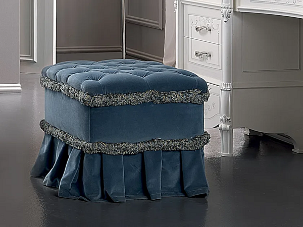 Square Fabric Pouf CASA +39 Prestige 309 factory CASA +39 from Italy. Foto №1