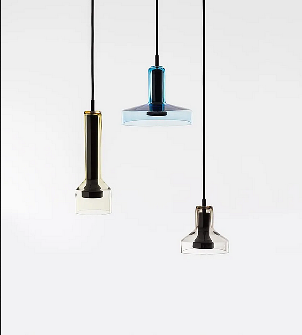 LED Pendant Lamp in Blown Glass by Artemide Stablight factory Artemide from Italy. Foto №2