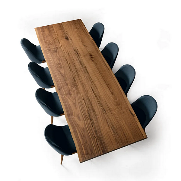 Rectangular walnut table Misura B 185 DALE factory DALE from Italy. Foto №3