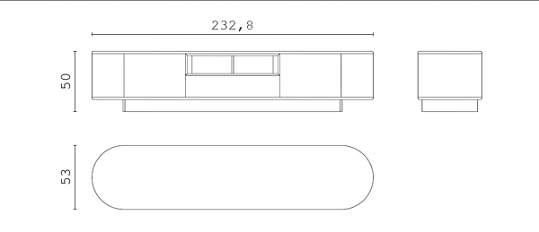 Low wooden TV cabinet with marble top CPRN HOMOOD IRVING factory CPRN HOMOOD from Italy. Foto №2