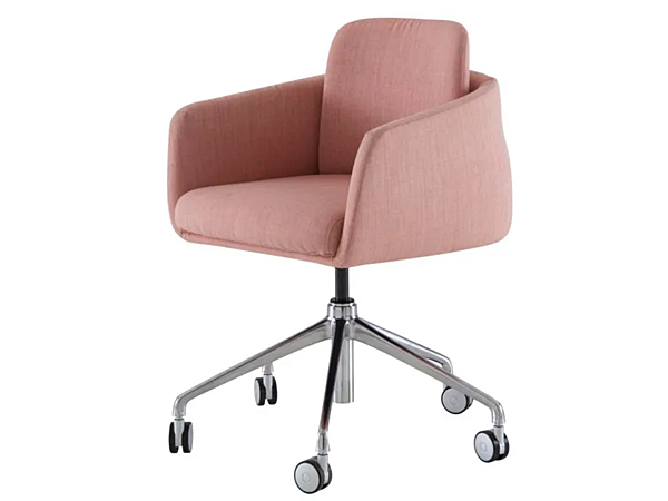 Height Adjustable Fabric Office Chair with Castors 5 Spoke Base LIGNE ROSET Tadao 10261304 factory LIGNE ROSET from Italy. Foto №2