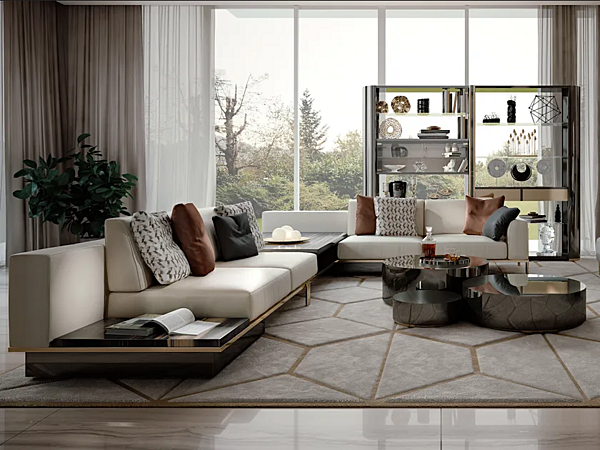 Corner leather sofa Ikat Bizzotto Italia factory Bizzotto Italia from Italy. Foto №3