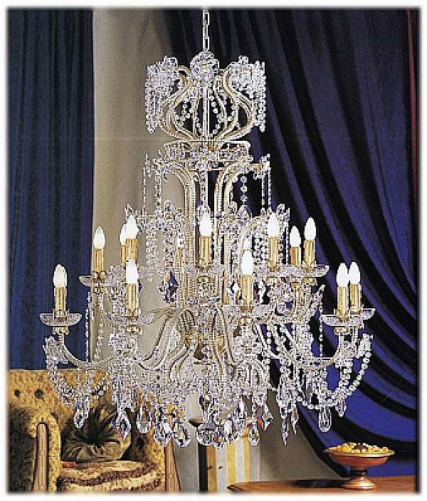 Chandelier MECHINI L148/18 factory MECHINI from Italy. Foto №1