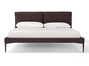 Double bed with upholstered backrest AMURA Segno AM018.374 factory AMURA from Italy