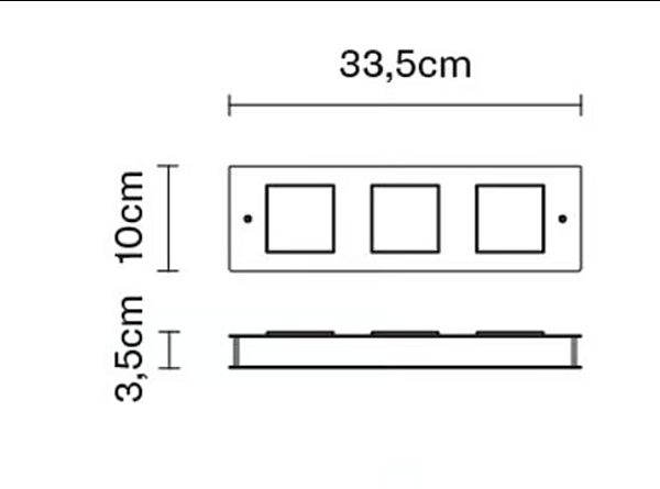 LED Wall Light Aluminium Quarter Fabbian factory Fabbian from Italy. Foto №14