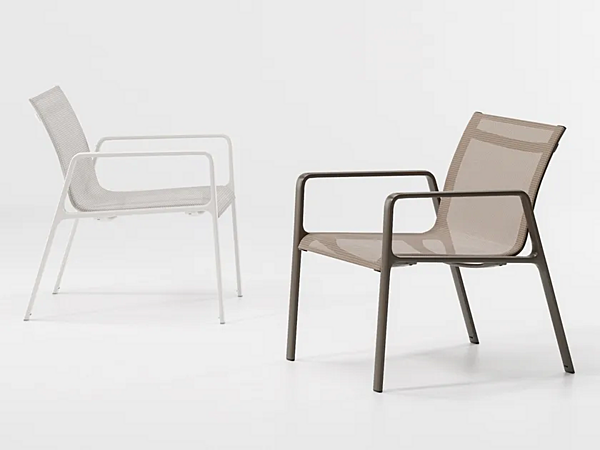 Stackable fabric easy chair KETTAL Park Life factory KETTAL from Italy. Foto №2