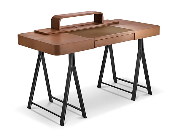 Secretary desk with drawers covered in tanned leather I 4 Mariani Napa factory i 4 Mariani from Italy. Foto №2