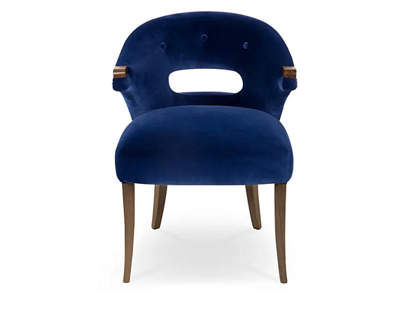 Upholstered velvet armchair Nanook BRABBU factory BRABBU from Italy. Foto №2