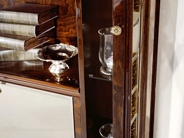 Freestanding wooden bookcase A.R. Arredamenti Grand Royal 407 factory A.R.ARREDAMENTI SRL from Italy. Foto №3