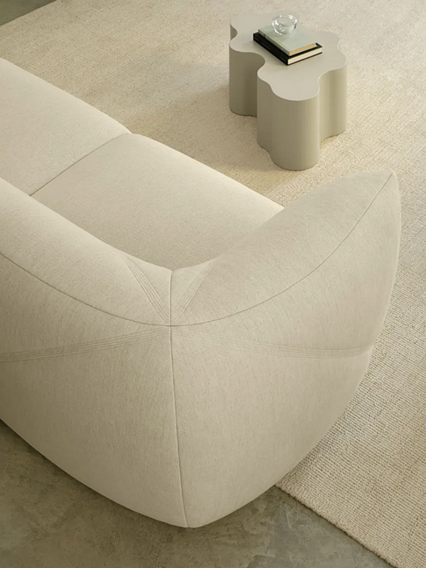 Three-seater sofa with removable cover Vela Saba factory SABA from Italy. Foto №4