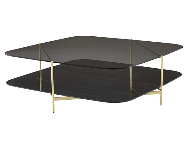 Low rectangular glass coffee table LIGNE ROSET Clyde 0055FK10-0055FK30 factory LIGNE ROSET from Italy. Foto №2