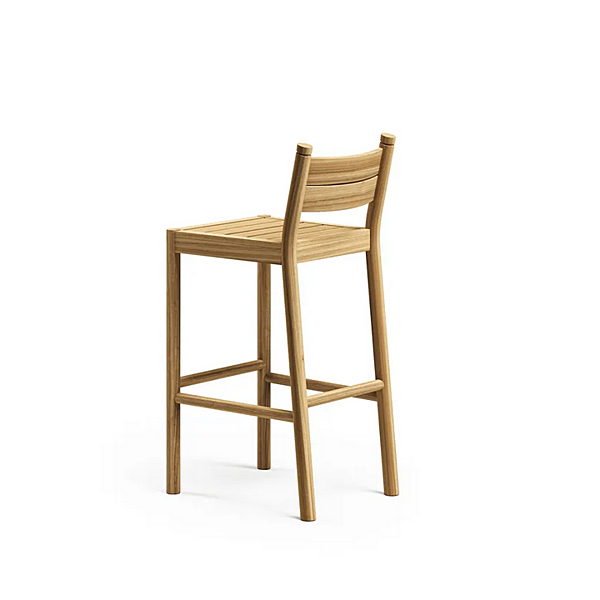 Wooden garden stool with backrest Apache Atmosphera factory ATMOSPHERA from Italy. Foto №6