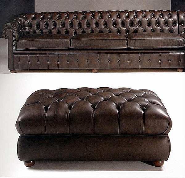 Poof MANTELLASSI "TRIBECA" Chesterfield factory MANTELLASSI from Italy. Foto №1