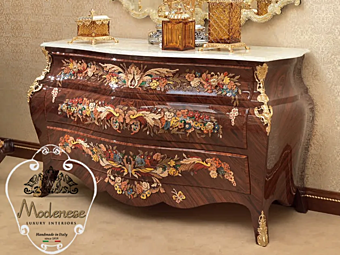 Wooden chest of drawers Modenese Luxury Interiors 15207 factory MODENESE GASTONE from Italy