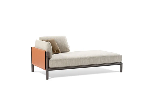 Fabric day bed frame with upholstered back GHIDINI1961 factory GHIDINI1961 from Italy. Foto №8