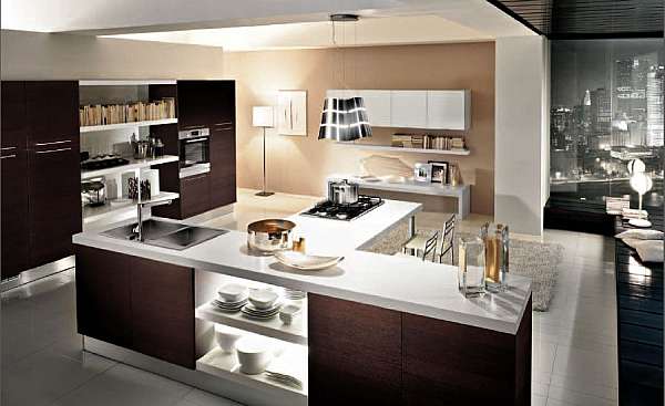 Kitchen HOME CUCINE frontali wengè factory HOME CUCINE from Italy. Foto №1