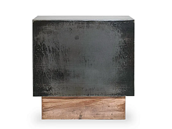 Square coffee table in leather BAXTER Loren factory BAXTER from Italy