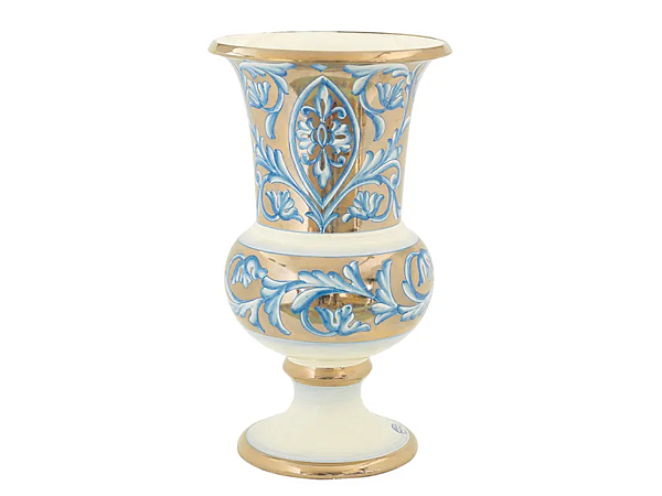 Ceramic vase Zodiaco Oro L_Antica Deruta ZD/1055/50 factory L'Antica Deruta from Italy. Foto №1