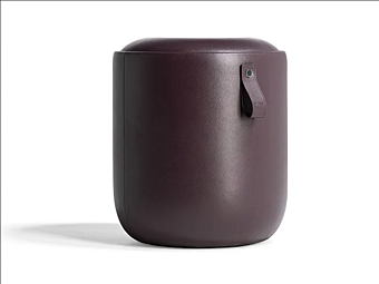 Leather Pouf Bay System Poltrona Frau factory POLTRONA FRAU from Italy