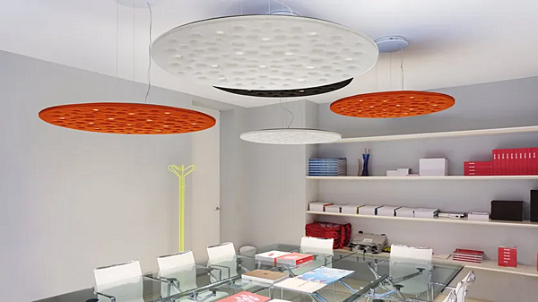 LED Acoustic Pendant Lamp Silent Field 2.0 Artemide 1013040, 1013020, 1013030 factory Artemide from Italy. Foto №6