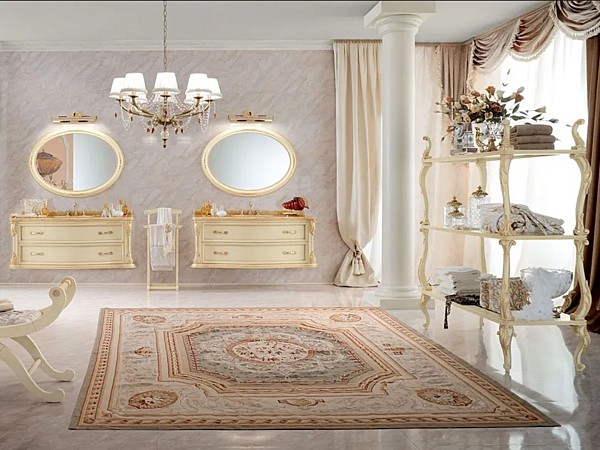 Open bathroom cabinet in wood Modenese Luxury Interiors 13628 factory MODENESE GASTONE from Italy. Foto №3